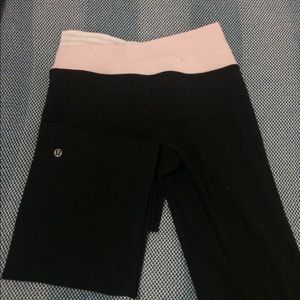 Lululemon black wide leg pants